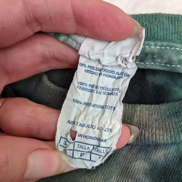 VINTAGE tie dye Irish Celtic tee t-shirt Green St. Patrick's day crew neck small - Picture 7 of 7